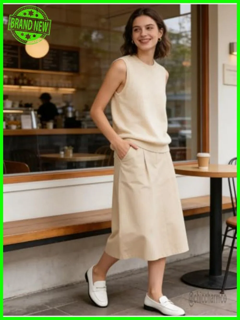 Wool Knit Sweater Vest Crewneck Sleeveless Pullover